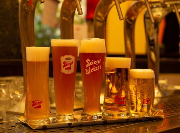 Salzburger – Stiegl-Kostprobe – Fünf verschiedene Salzburger Bierspezialitäten vom Fass