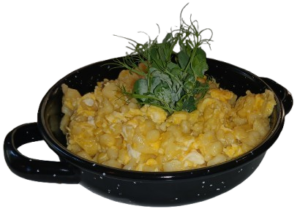 Vegetarische hausgemachte Käsespätzle